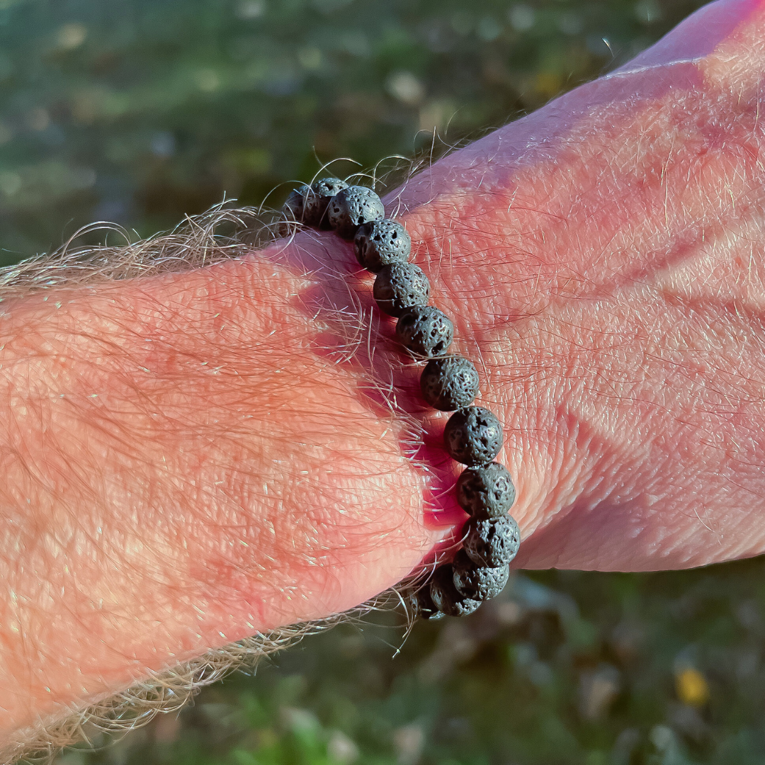 Lava Rock Elemental Bracelet