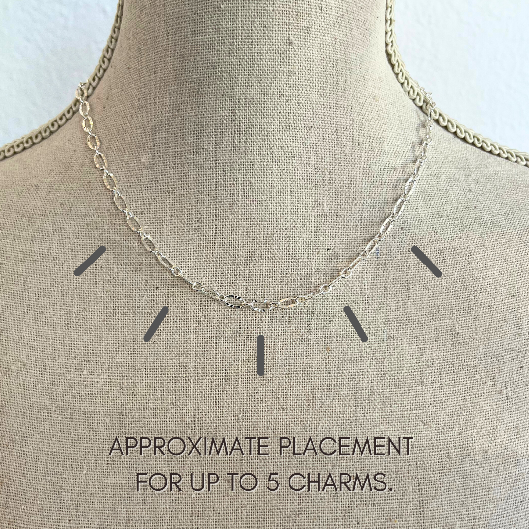 Virtual Charm Bar | Oval Chain Necklace