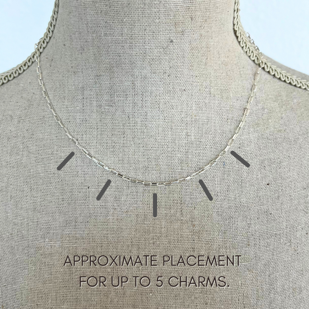 Virtual Charm Bar | Mini Paper Clip Necklace